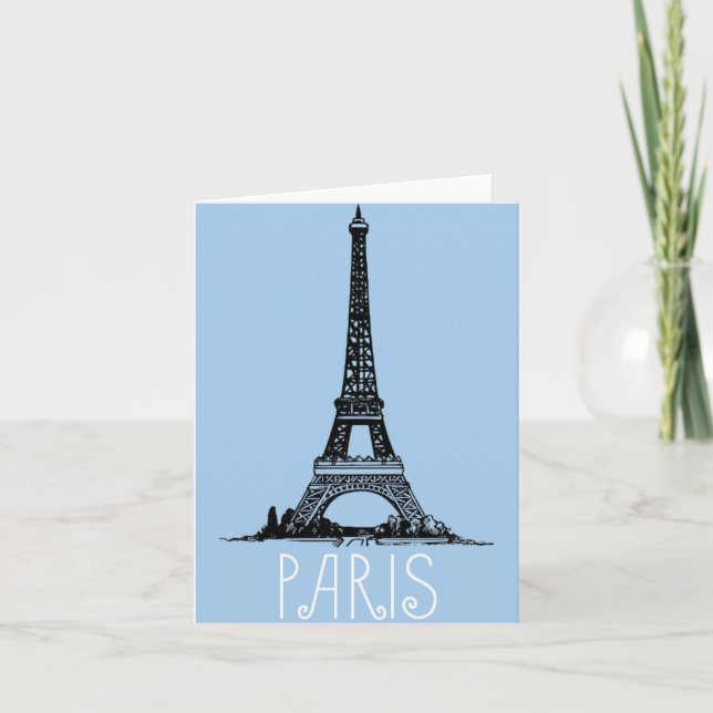 Cartão De Notas Paris (Frente)