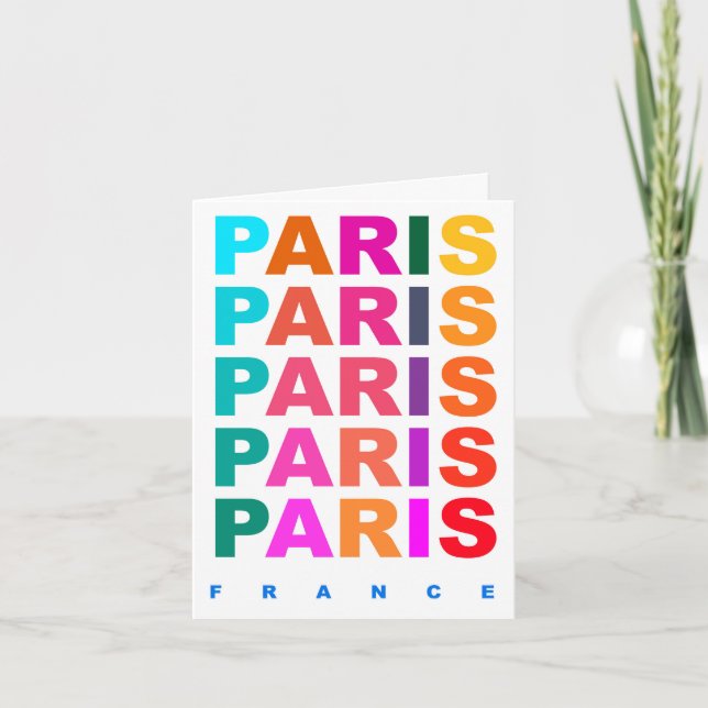 Cartão De Notas Paris França (Frente)