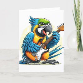 Cartão De Notas Parrot Rock Music