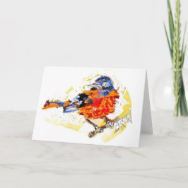 Cartão De Notas Pássaro Antecipado #170109