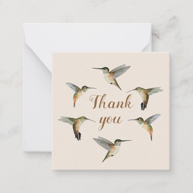 Cartão De Notas Pássaros humanos de Allen personalizados (Frente)