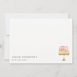 Cartão De Notas Pastel Mínimo - Pastel Colorida Cake Bakery