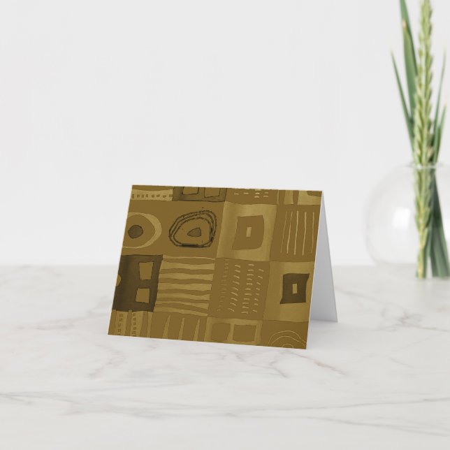 Cartão De Notas Pastel Pulse: Afrocentric Geometric  (Frente)