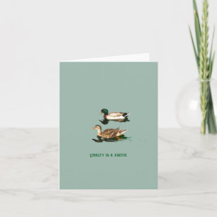 Cartão De Notas Patos-de-pata