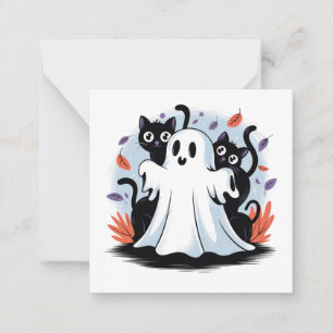 Cartão De Notas Patrulha Noturna de Halloween