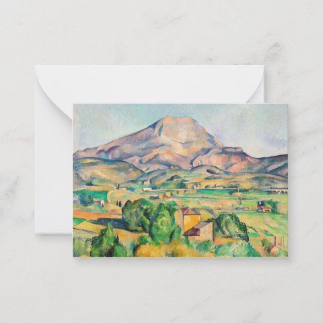 Cartão De Notas Paul Cezanne - Mont Sainte-Victoire (Frente)