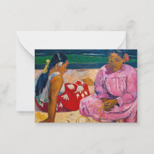 Cartão De Notas Paul Gauguin - Mulheres taitianas na praia