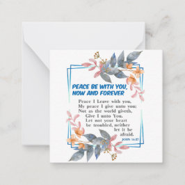 Cartão De Notas Paz esteja com você