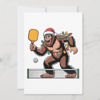Cartão De Notas Pé Grande Sasquatch Pickleball Natal 2026
