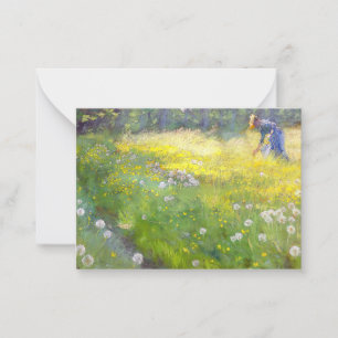 Cartão De Notas Peder Severin Kroyer - Marie Kroyer no Jardim