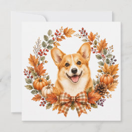 Cartão De Notas Pembroke Welsh Corgi Outono
