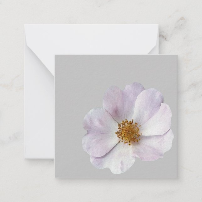 Cartão De Notas Pequena flor rosa (Frente)