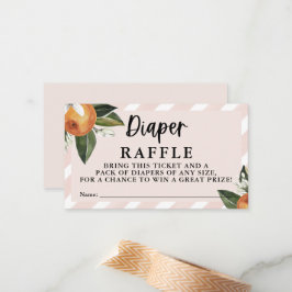 Cartão De Notas Pequena Garota Cutie Clementine Fralda Raffle