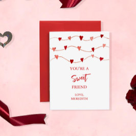 Cartão De Notas Pequeno Você é um Amigo Doce Dia dos Namorados