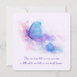 Cartão De Notas Perda de Criança infantil Simpatia por Borboleta N