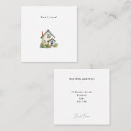 Cartão De Notas Personalised New House Announcement Card.