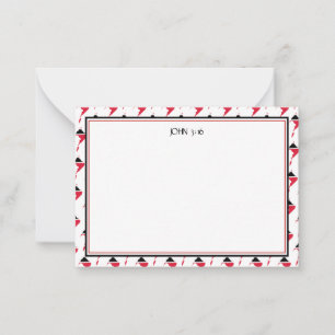 Cartão De Notas Personalizada Escritura Cristã de TRINIDAD TOBAGO