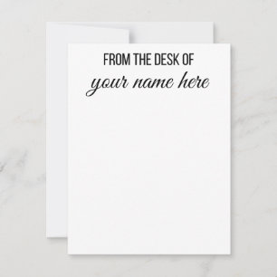 Cartão De Notas Personalizado da mesa de Notecards