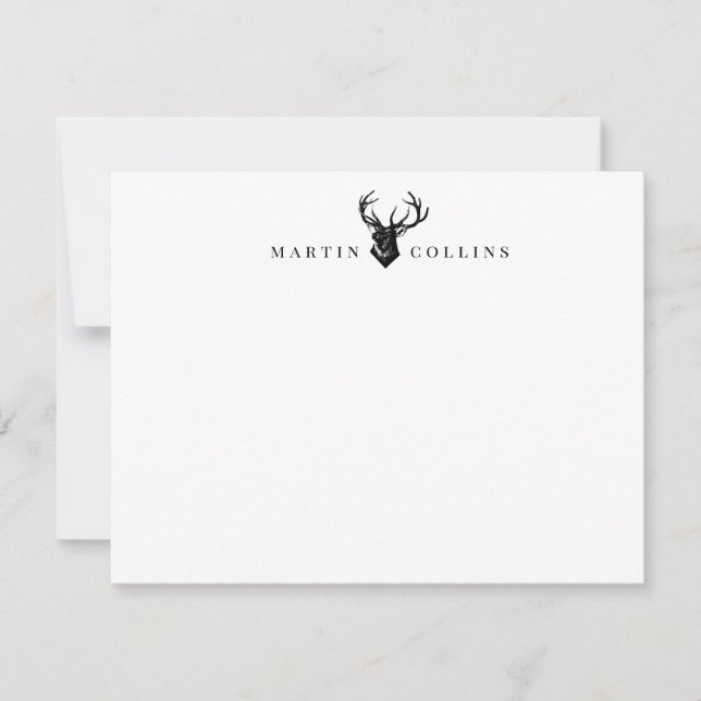 Cartão De Notas Personalizado masculino (Frente)