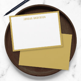 Cartão De Notas Personalizar borda de cores moderna em negrito per