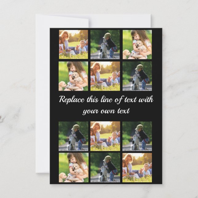 Cartão De Notas Personalizar colagem de fotos e texto Case-Mate iP (Frente)