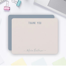 Cartão De Notas PERSONALIZAR TEXT (Personal Modern Script Calliogr