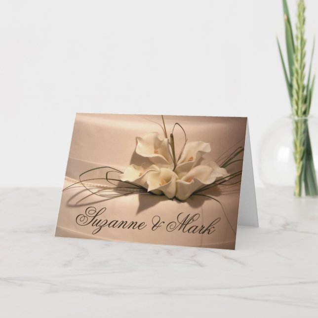 Cartão De Notas Personalize sua própria calla lily (Frente)