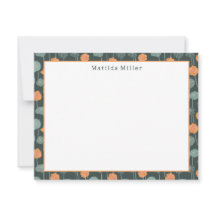 Personalized Floral Note Card
