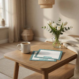 Cartão De Notas Personalized Knit Pattern Note Card