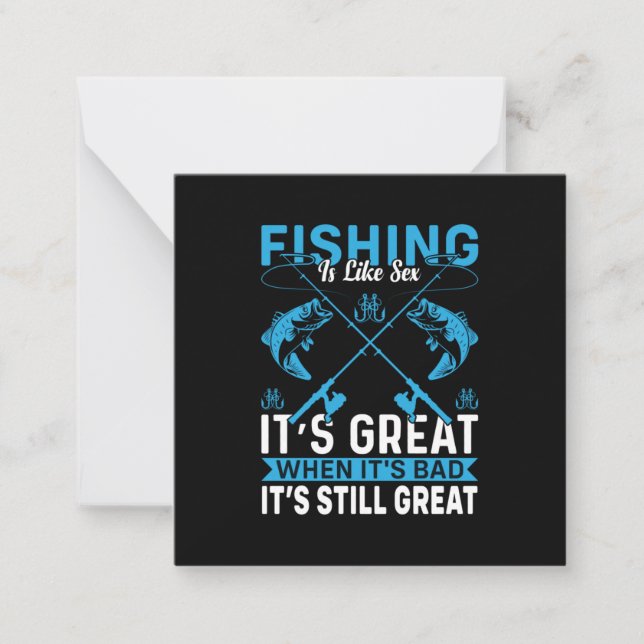 Cartão De Notas Pesca De Presente De Pesca É Excelente (Frente)