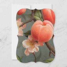 Cartão De Notas Pêssegos na vinha