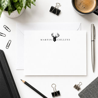 Cartão De Notas Pessoal Masculino Personalizado
