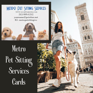 Cartão De Notas Pet Sitting CCat