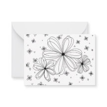 Petais Flutuantes - Placa de Nota Floral Corável