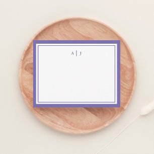Cartão De Notas Pilha Minimalista Chic Dois Monograma de Borda