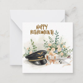 Cartão De Notas Pilot  Happy retirement