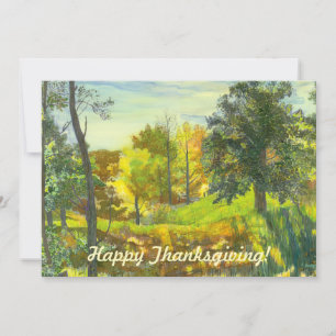 Cartão De Notas Pintor de queda solar aquarela na seda