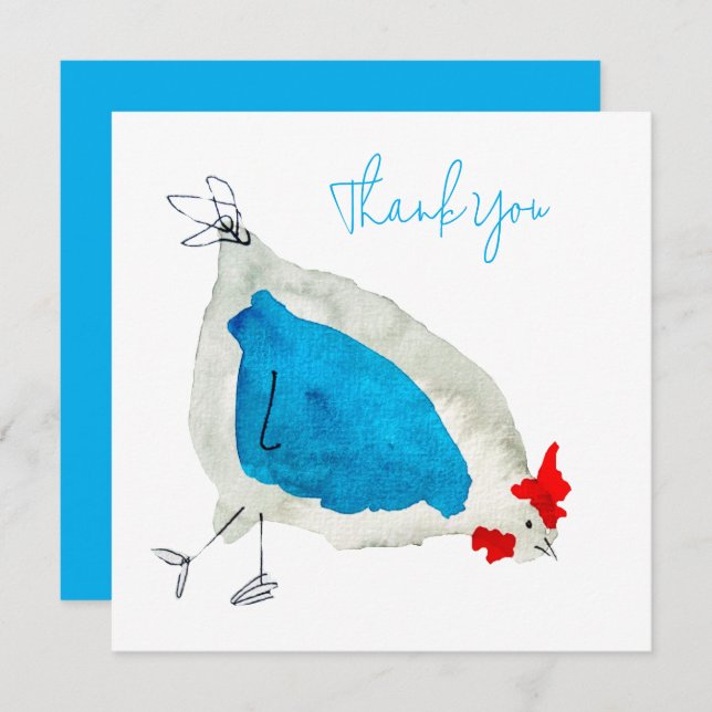 Cartão De Notas Pintos-do-mar, pintada-d'água (Frente/Verso)