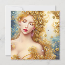 Cartão De Notas Pintura Fantástica de uma Gol Delicada SciFi