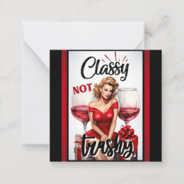 Cartão De Notas Pinup Classy Retro não Trashy