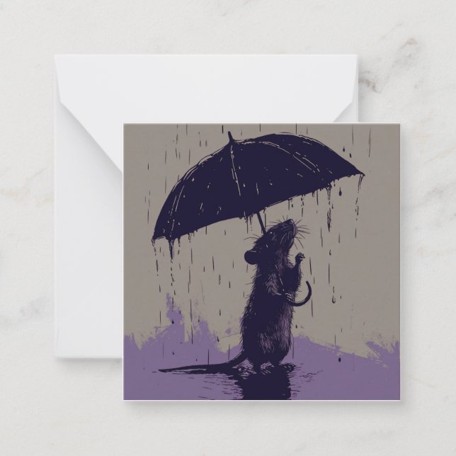 Cartão De Notas Pitter-Patter e Impressões de Pata: Contos de Mous (Frente)