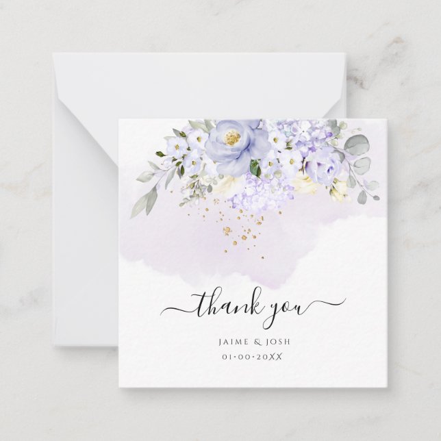 Cartão De Notas PixDezines Rosas Elegantes H2 Roxo de Creme (Frente)