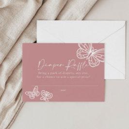 Cartão De Notas Placa Chá de fraldas Raffle fralda