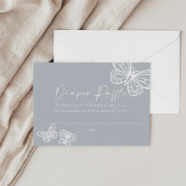 Cartão De Notas Placa de Chá de fraldas de Raffle com Fralda neutr