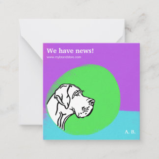 Cartão De Notas placa de DESIGN de nota de coole grün lila GRAPHIC