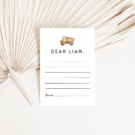 Cartão De Notas Placa de Nota de Cápsula de Aniversário de Constru