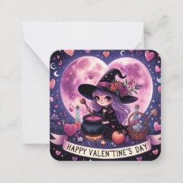 Cartão De Notas Placa de Nota de Dia de os namorados de Bruxas de 