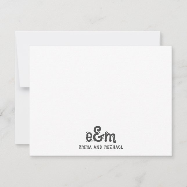 Cartão De Notas Placa de Nota de Grunge do Bloco de Madeira Edgy d (Frente)