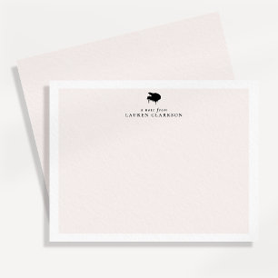Cartão De Notas Placa de Nota de Música Minimalista de Piano Preto