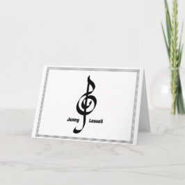 Cartão De Notas Placa de Nota de Papel de Carta de Música